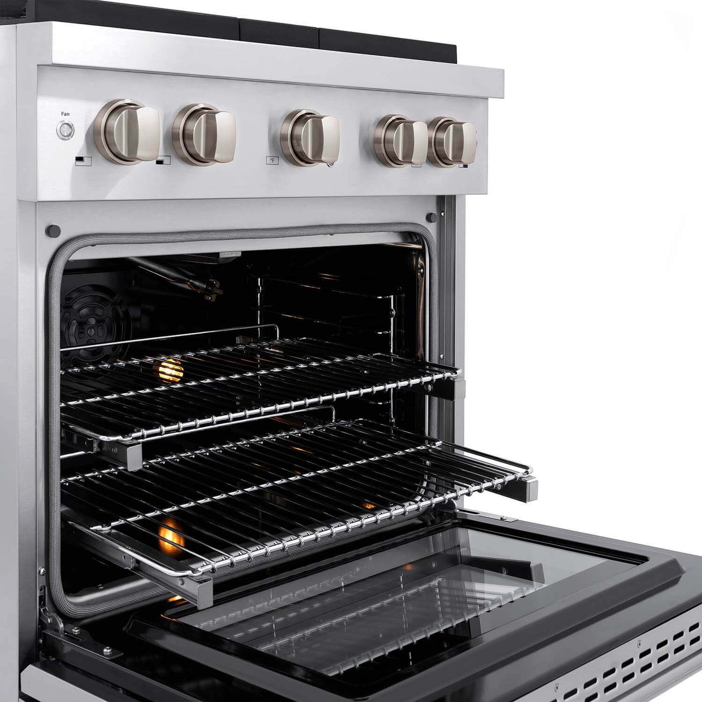 ZLINE 30" 4 Burner Gas Range with Convection Gas Oven in Stainless Steel (SGR-30)