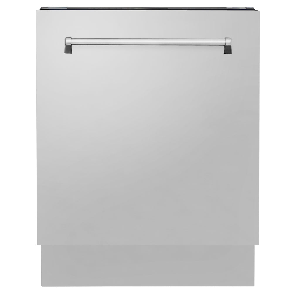 ZLINE 36 in. Kitchen Package with Stainless Steel Dual Fuel Range, Range Hood, Microwave Drawer, Tall Tub Dishwasher and Wine Cooler (5KP-RARH36-MWDWV-RWV)
