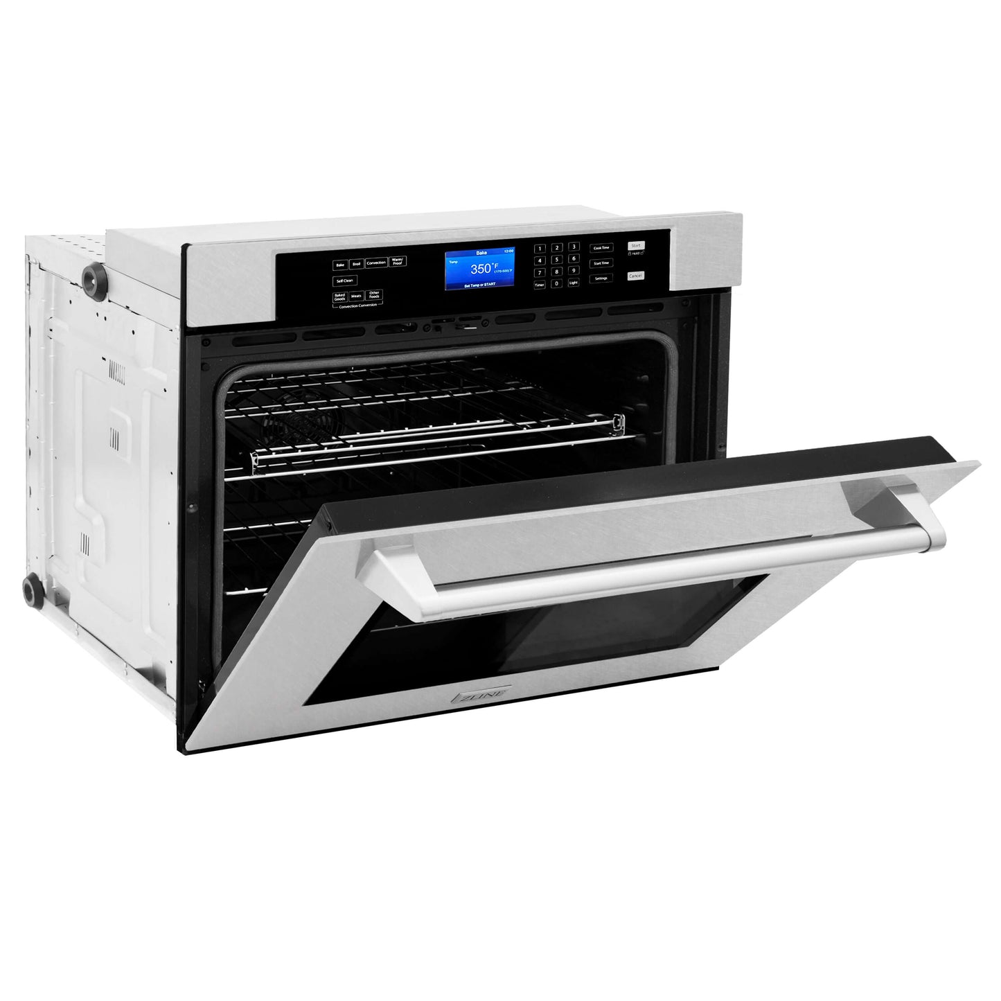 ZLINE 30 in. Professional Electric Single Wall Oven with Self Clean and True Convection in Fingerprint Resistant Stainless Steel (AWSS-30)