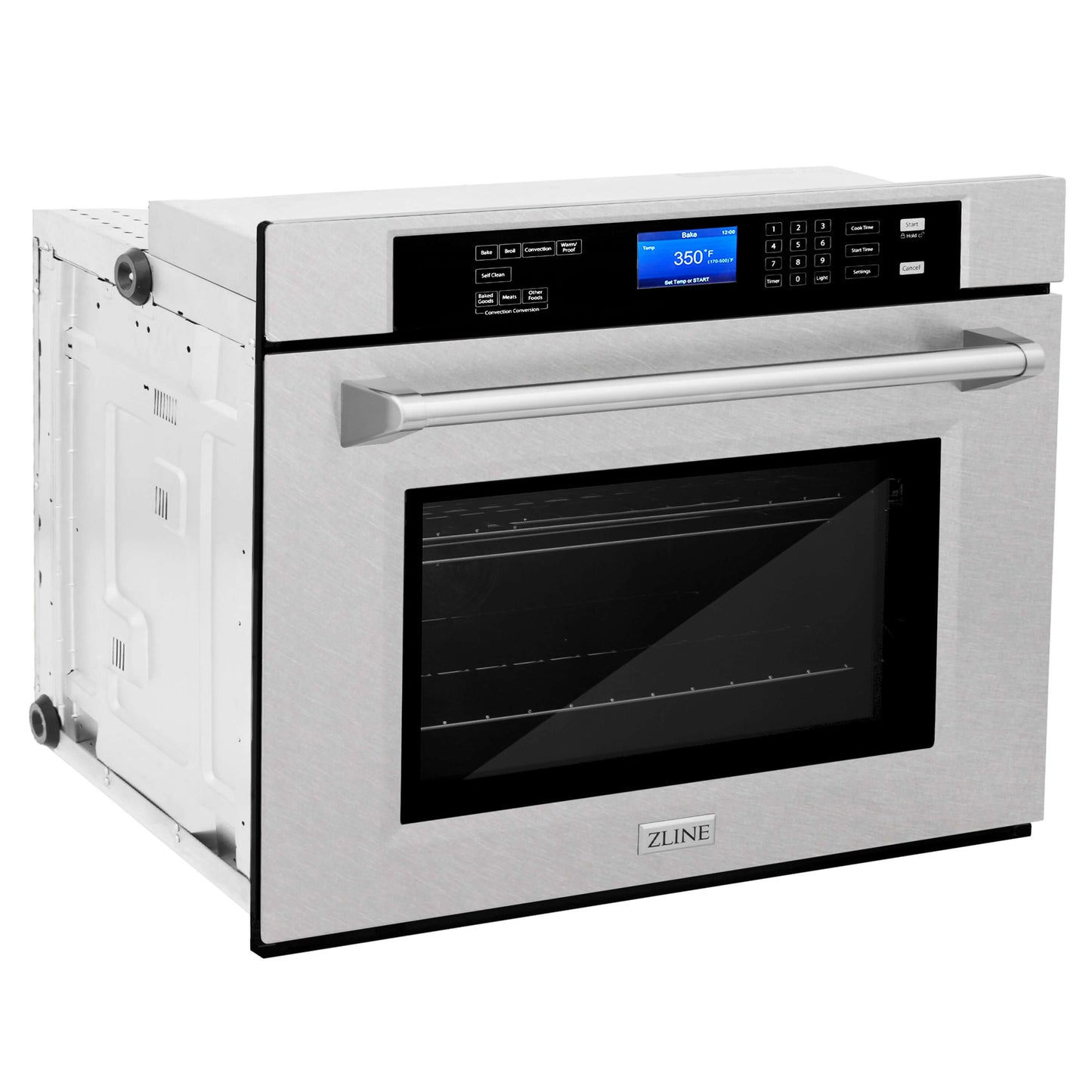 ZLINE 30 in. Professional Electric Single Wall Oven with Self Clean and True Convection in Fingerprint Resistant Stainless Steel (AWSS-30)