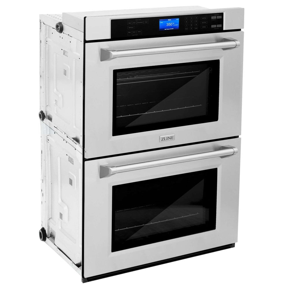 ZLINE 30 in. Professional Electric Double Wall Oven with Self Clean and True Convection in Stainless Steel (AWD-30)