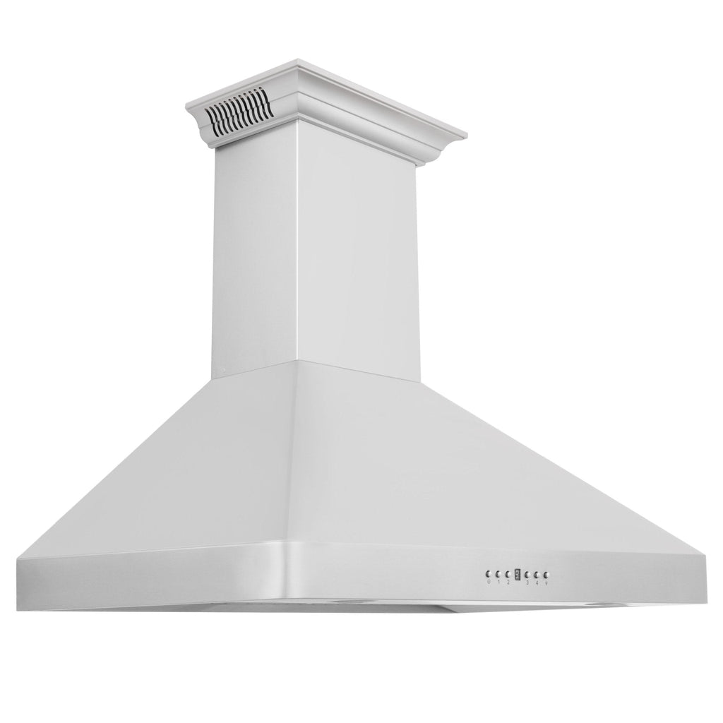 ZLINE Wall Mount Range Hood in Stainless Steel with Built-in CrownSound™ Bluetooth Speakers (KF2CRN-BT)