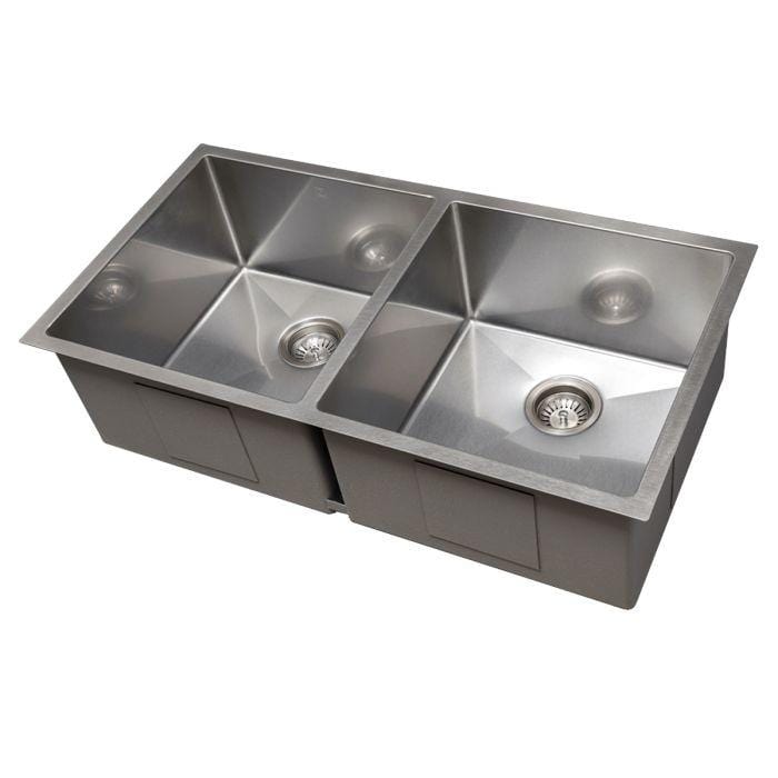 ZLINE Anton 36" Undermount Double Bowl Sink in DuraSnow® Stainless Steel (SR50D-36S)