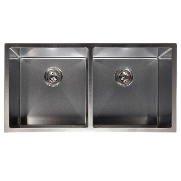 ZLINE Anton 36" Undermount Double Bowl Sink in DuraSnow® Stainless Steel (SR50D-36S)