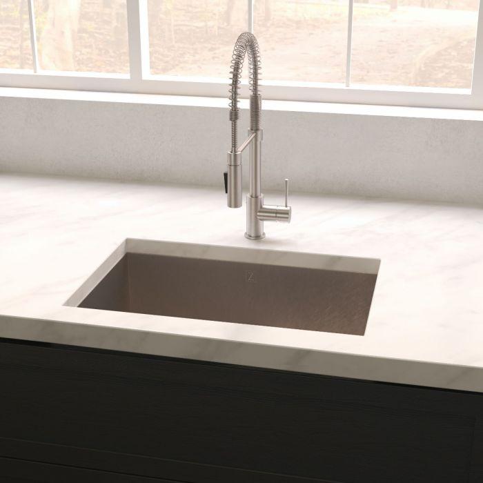 ZLINE Meribel 23" Undermount Single Bowl Sink in DuraSnow® Stainless Steel (SRS-23S)