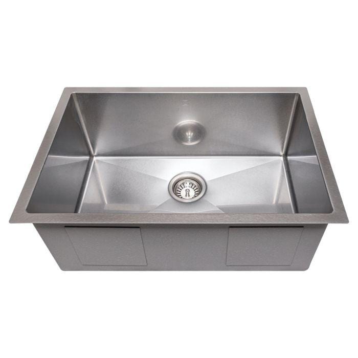 ZLINE Meribel 27" Undermount Single Bowl Sink in DuraSnow® Stainless Steel (SRS-27S)