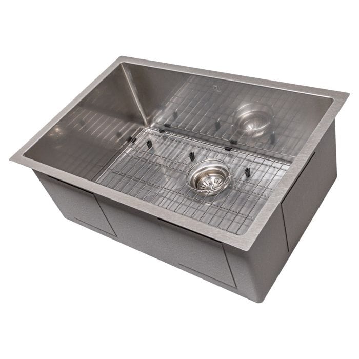 ZLINE Meribel 27" Undermount Single Bowl Sink in DuraSnow® Stainless Steel (SRS-27S)