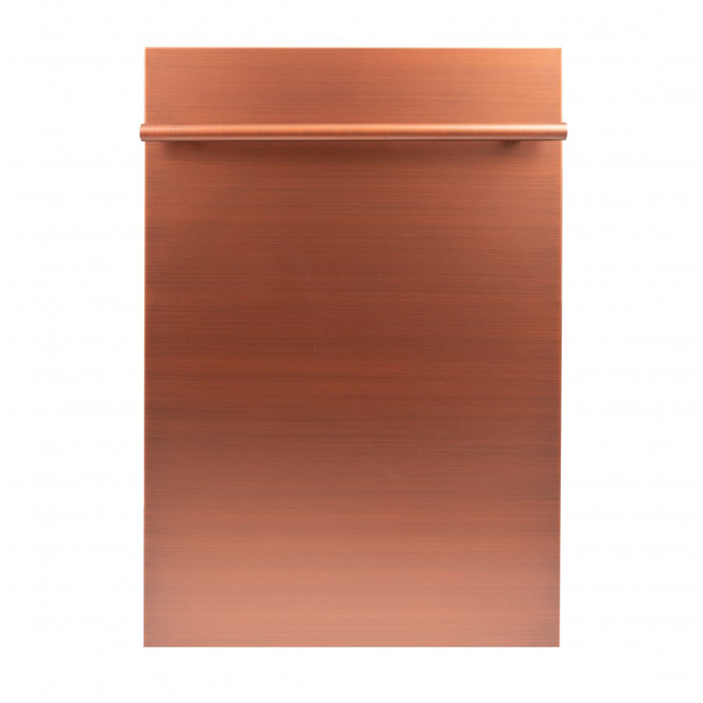 ZLINE 18 in. Compact Top Control Dishwasher with Copper Panel and Modern Style Handle, 52 dBa (DW-C-18)