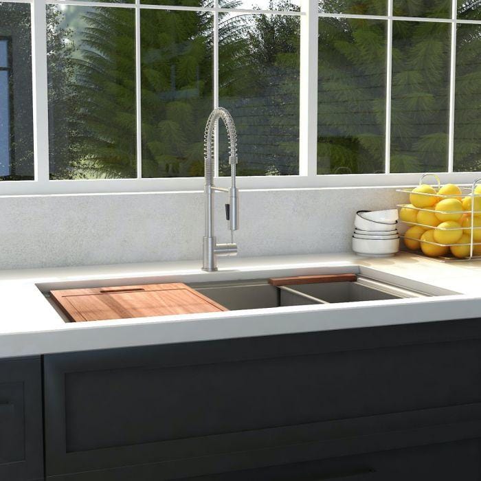 ZLINE Garmisch 30" Undermount Single Bowl Sink in Stainless Steel with Accessories (SLS-30)