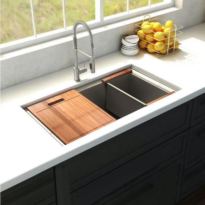 ZLINE Garmisch 30" Undermount Single Bowl Sink in Stainless Steel with Accessories (SLS-30)