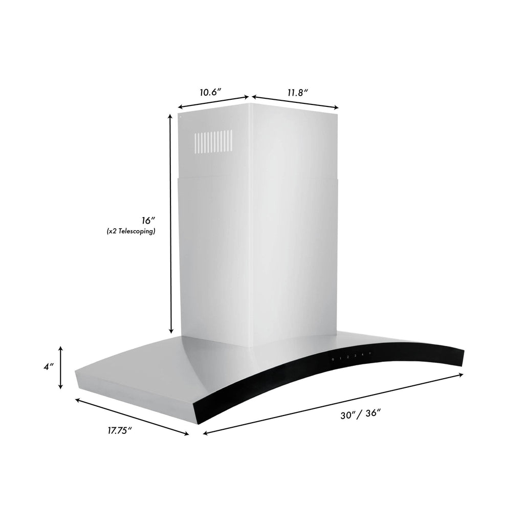 ZLINE Wall Mount Range Hood in Stainless Steel (KN6)