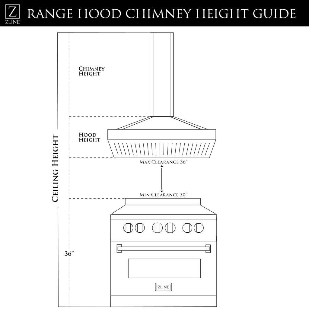 ZLINE Wall Mount Range Hood in Stainless Steel (KN6)