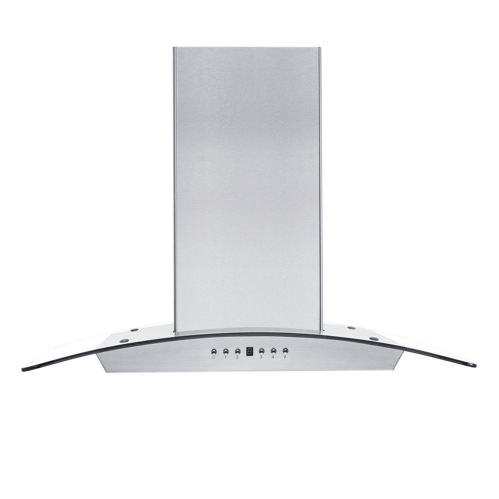 ZLINE Convertible Vent Wall Mount Range Hood in Stainless Steel & Glass (KZ)