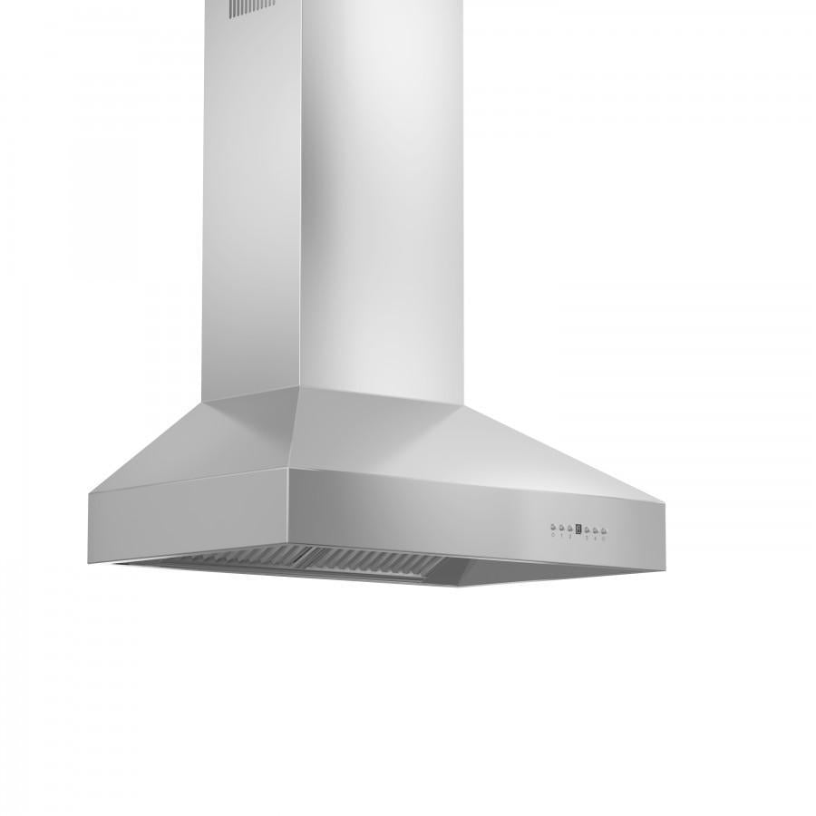 ZLINE Wall Mount Range Hood in Stainless Steel - Includes Remote Blower (697-RD)