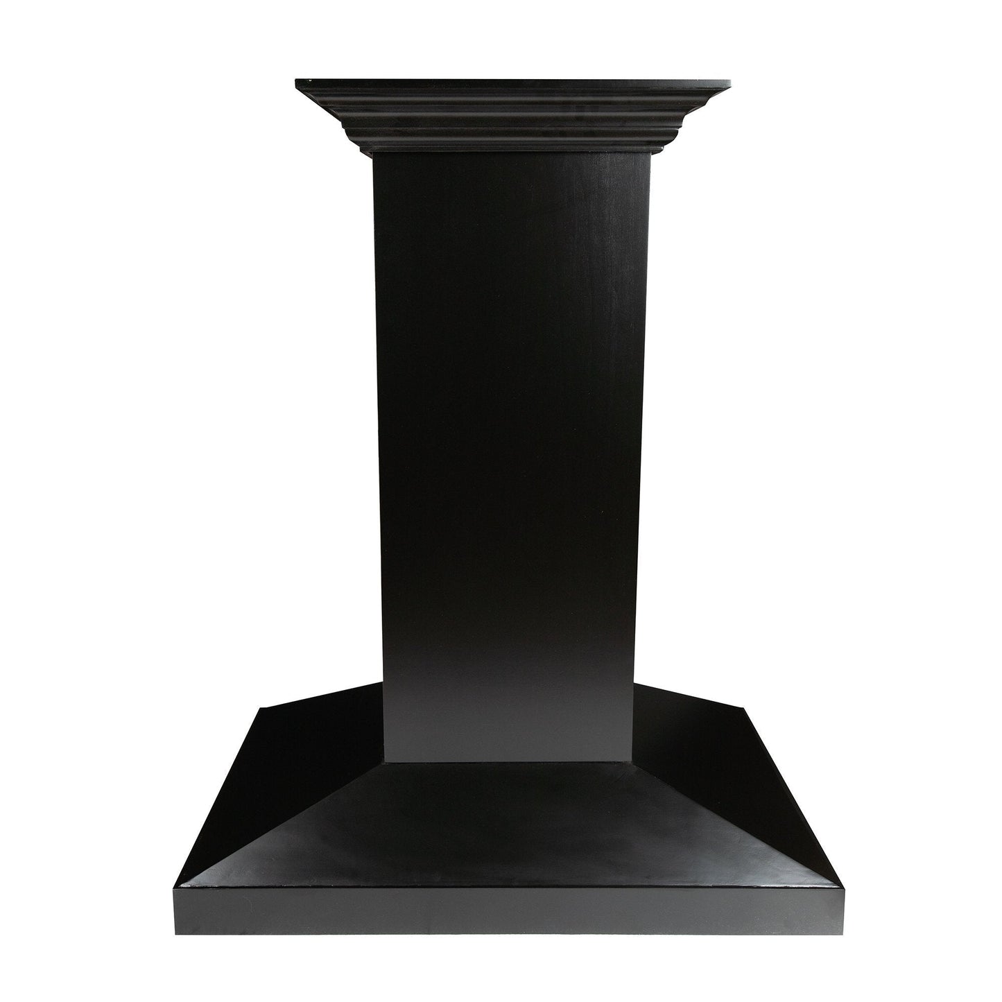 ZLINE Convertible Vent Wooden Island Mount Range Hood in Black (KBiCC)