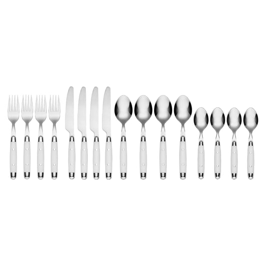 Jubilee White 16-Piece Flatware Set