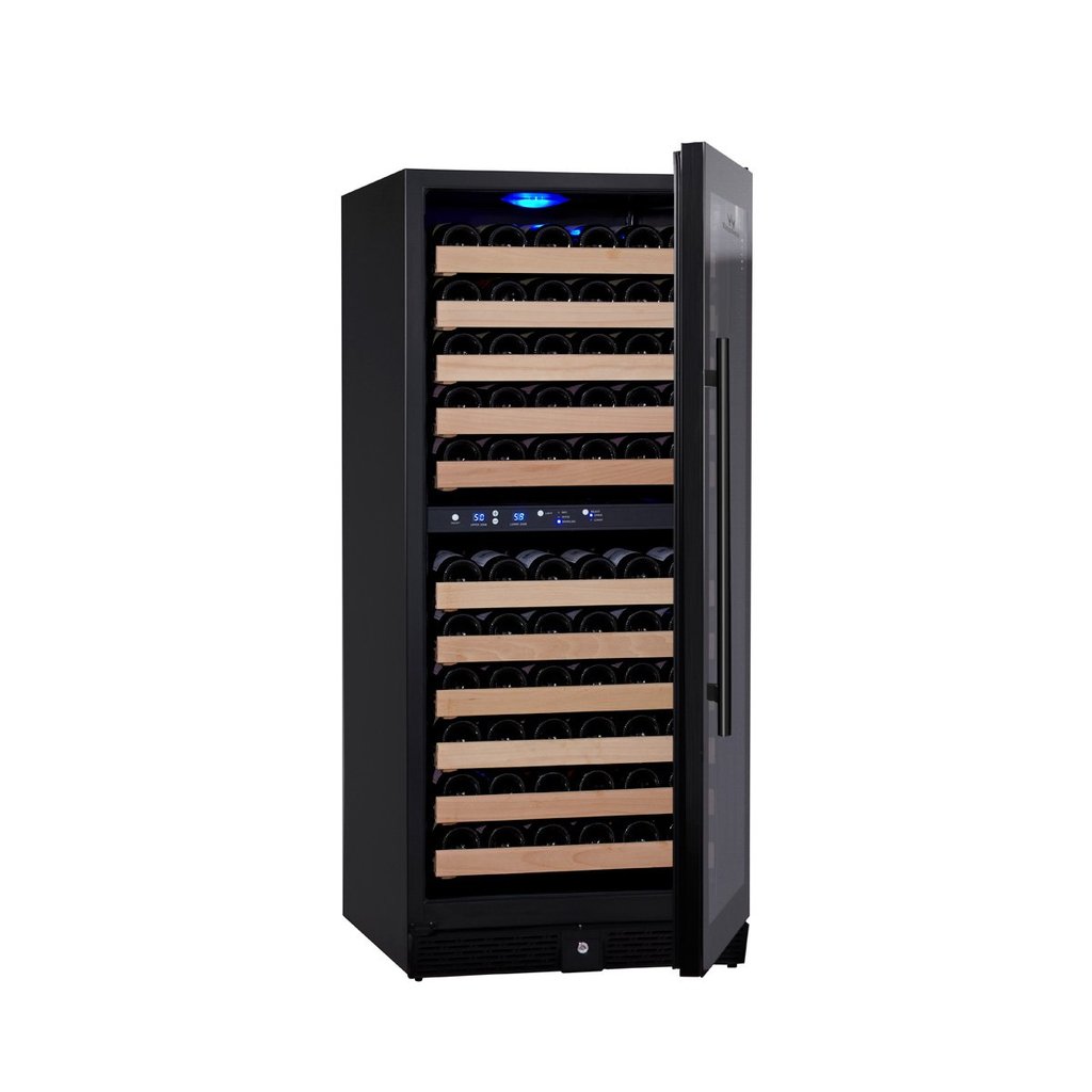 KingsBottle 24” Wide Dual Zone Wine Cooler | Holds 100 Bottles | KBU100DX