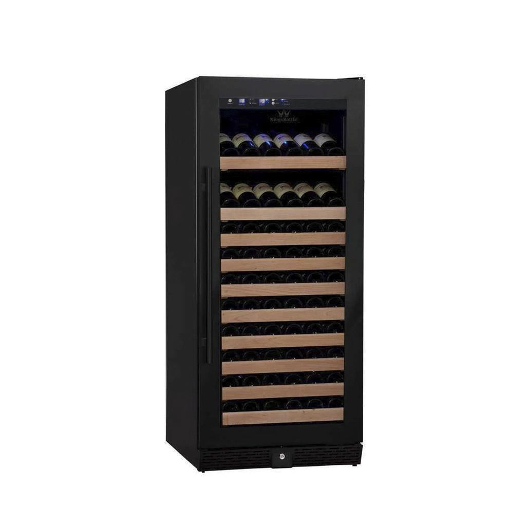 KingsBottle 24” Wide 100 Bottle Single Zone Wine Cooler | KBU100WX