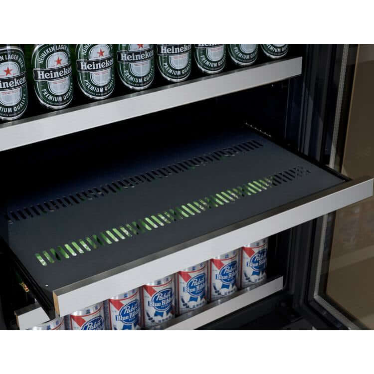 Allavino 24” Wide Stainless Steel Beverage Center | Tru-Vino Technology and FlexCount II Shelving