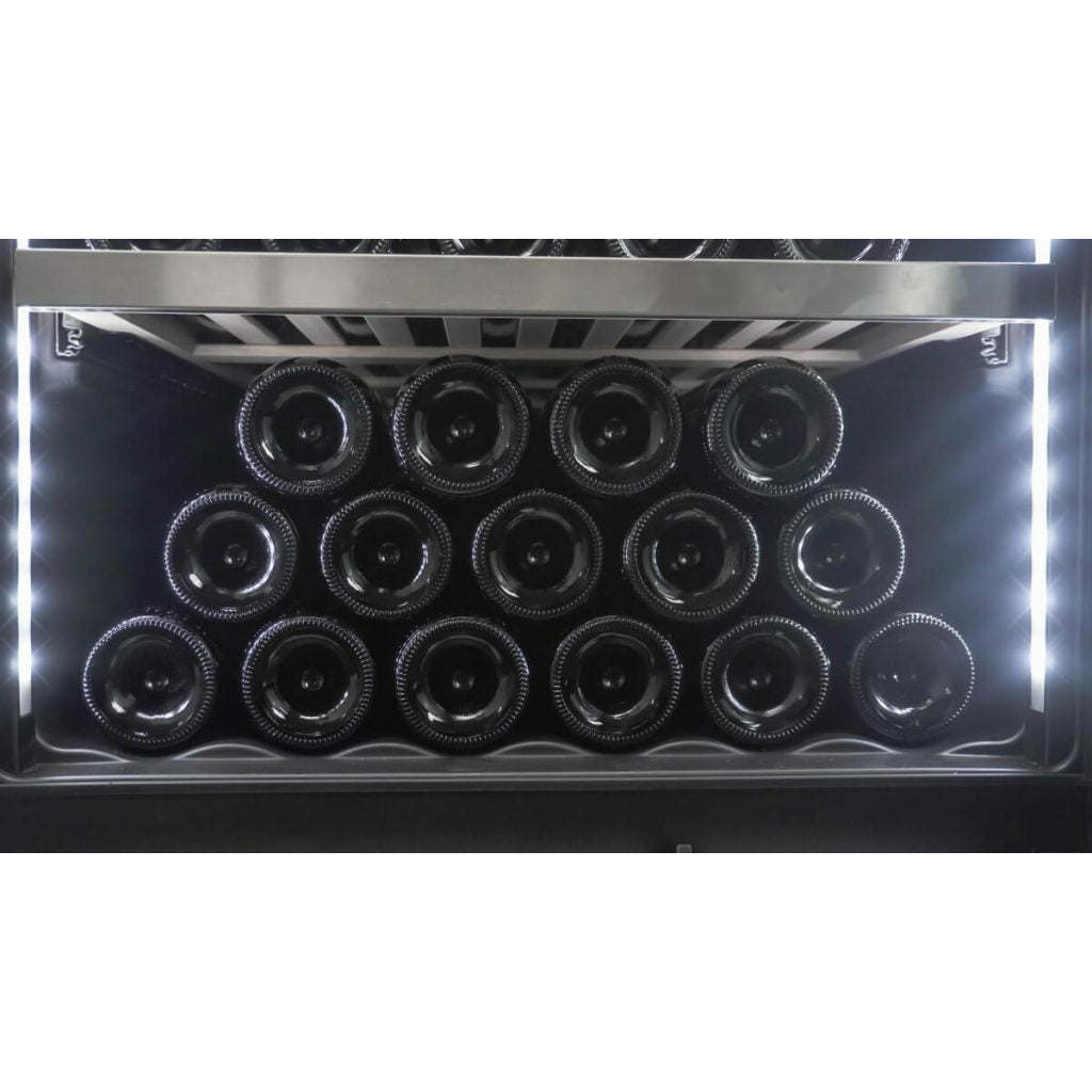 Danby Silhouette Bordeaux | 24" Dual Zone Integrated Wine Cooler | Holds 129 Bottles