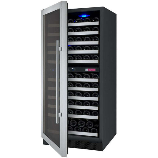 Allavino 24” 121 Bottle Dual Zone Wine Cooler | Tru-Vino Technology and FlexCount II Shelving
