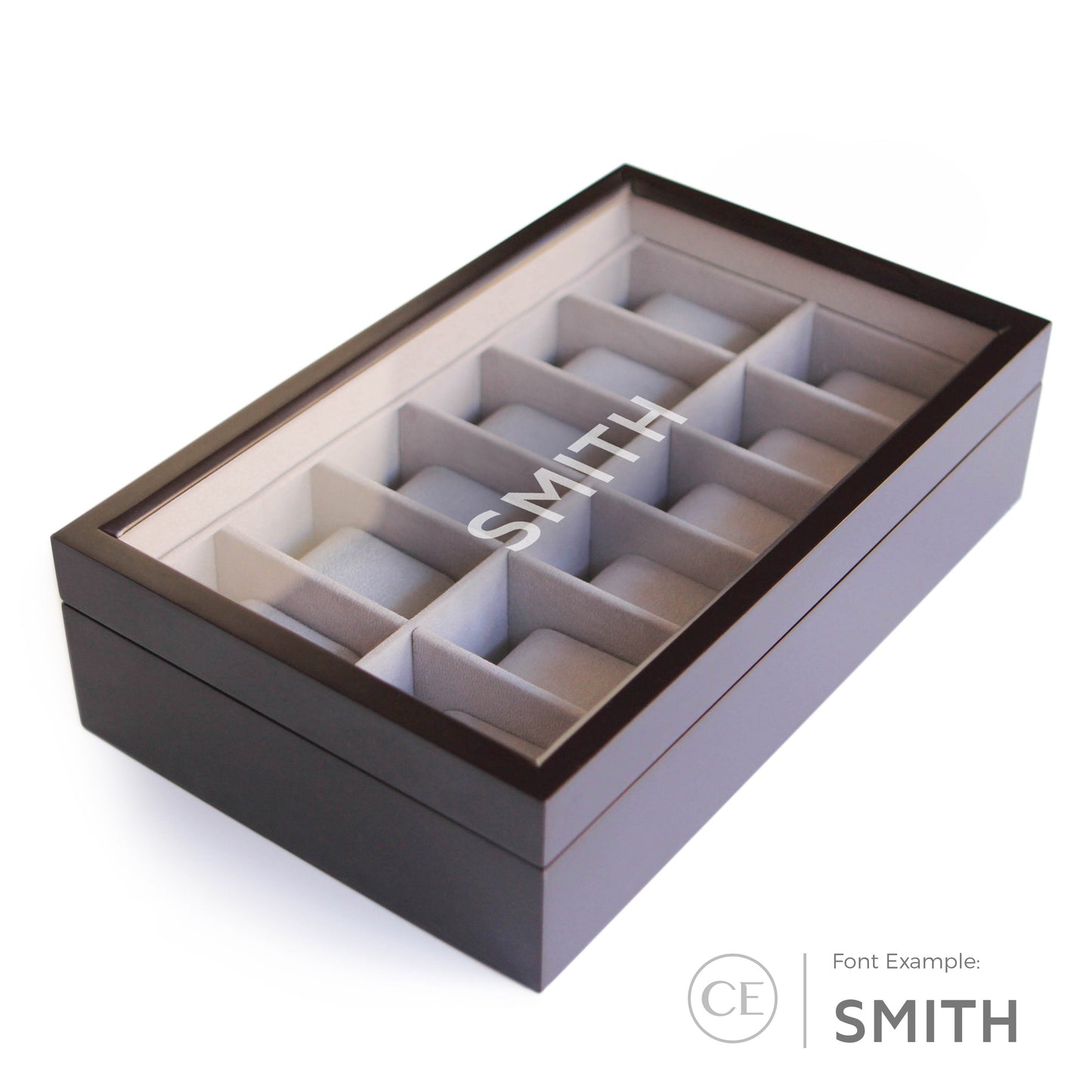 Solid Wood Watch Box - 12 Slot