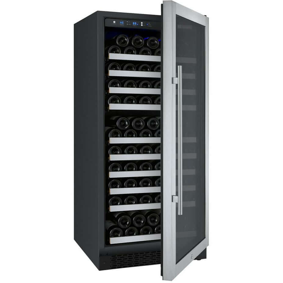 Allavino 24” 128 Bottle Single Zone Wine Cooler | Tru-Vino Technology and FlexCount II Shelving