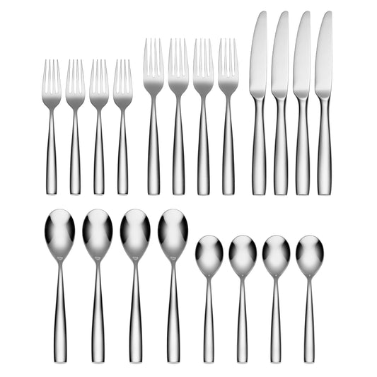 Linden Mirror 20-Piece Flatware Set