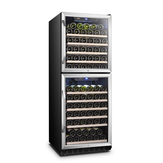 Lanbo 24" Wide, 133 Bottle Dual Zone Wine Cooler