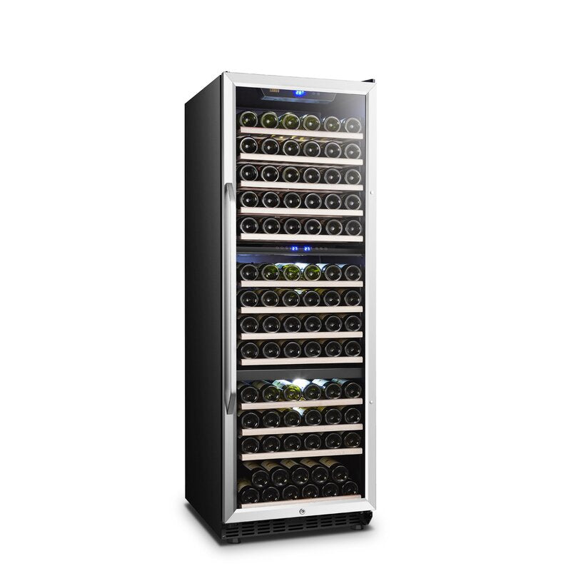 Lanbo 24" Wide, 149 Bottle Triple Zone Wine Cooler