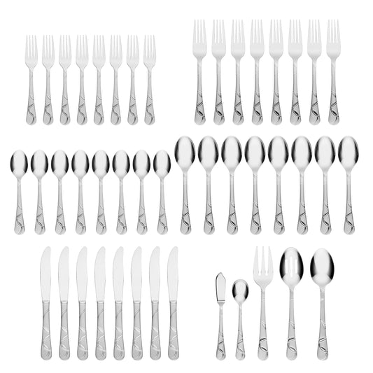 Felicity Sand 45-Piece Flatware Set