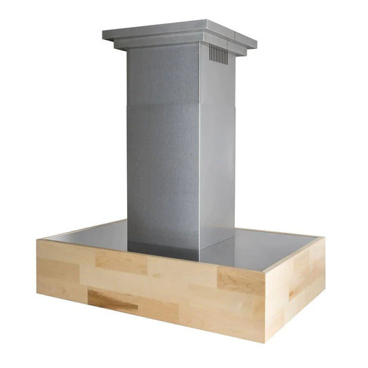 ZLINE 681iM Designer Series Wooden Island Mount Range Hood