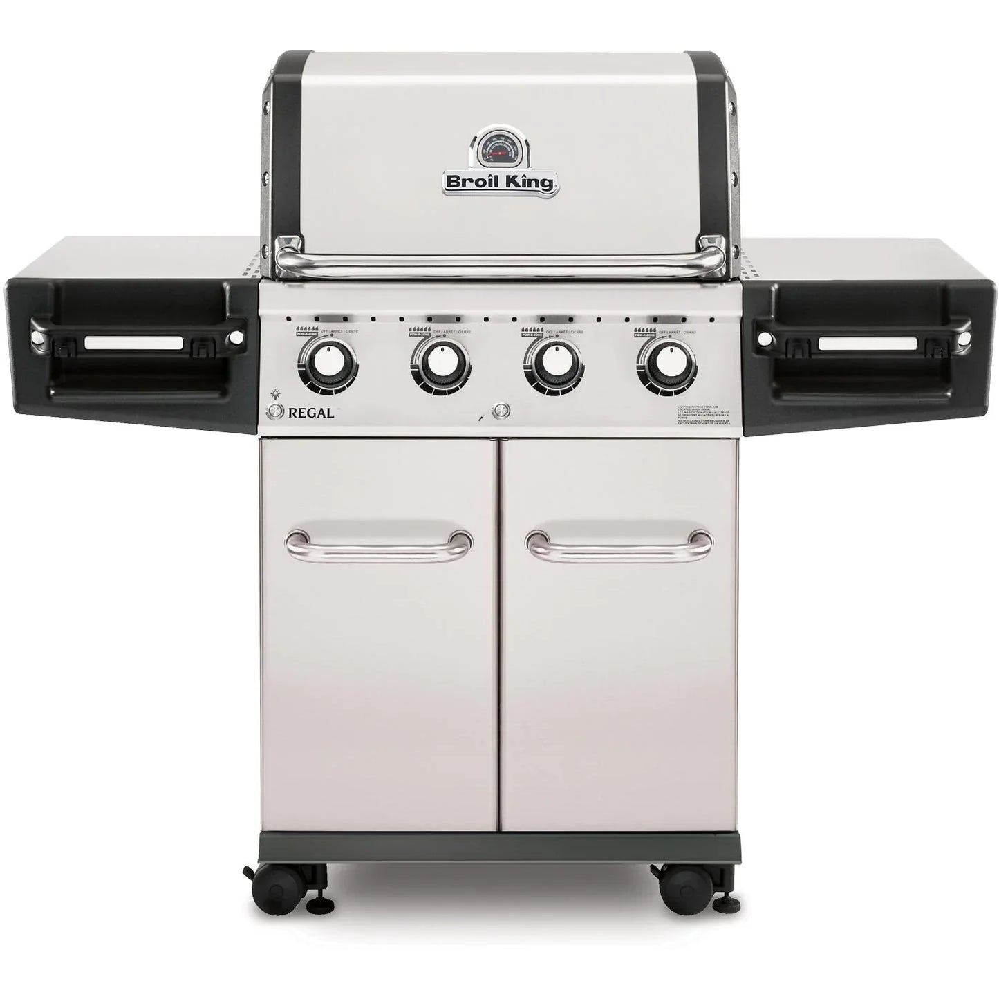 Broil King Regal S420 PRO 4-Burner Gas Grill - With Rotisserie & Side Burner - Stainless Steel - 956314 LP / 956317 NG