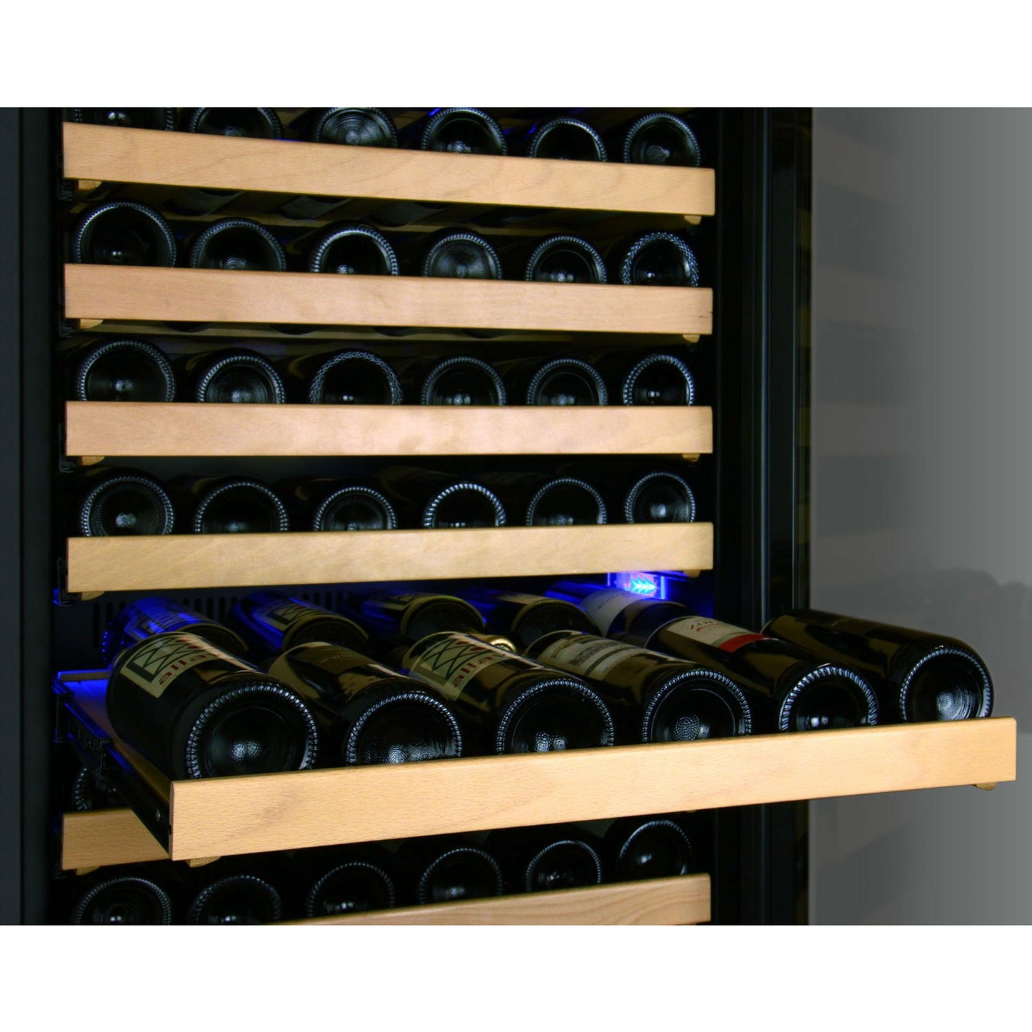 Allavino 48 Inch Wide | 346 Bottle Triple Zone Side-by-Side Wine Cooler | Tru-Vino Technology and FlexCount II Shelving