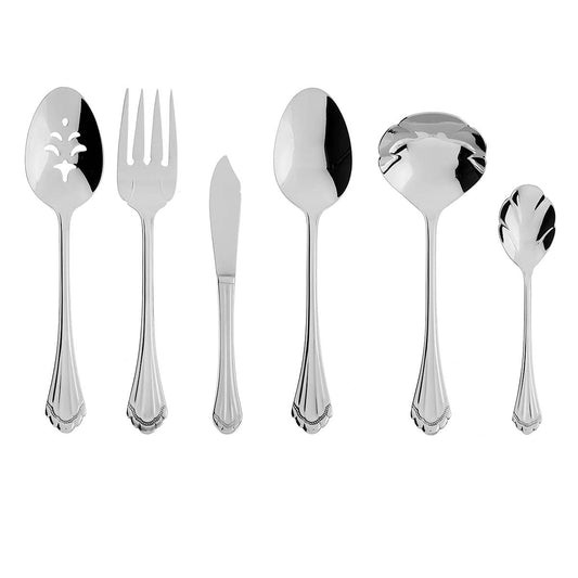 Oneida Marquette 6 Piece Fine Flatware Serving Set