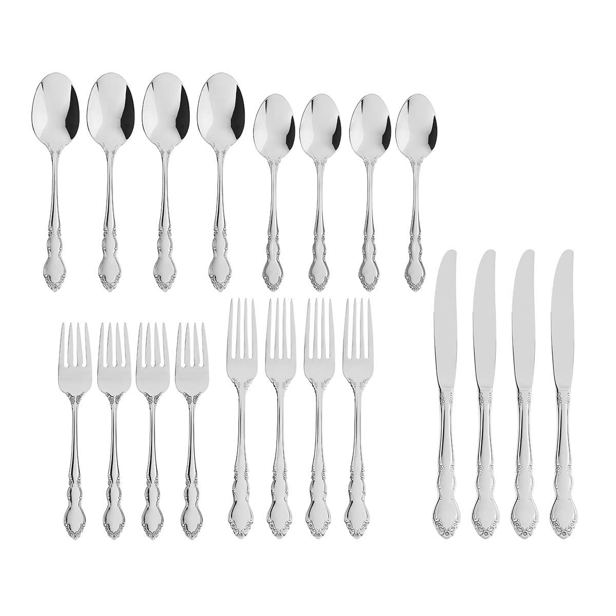 Oneida Dover 20 Piece Fine Flatware Set