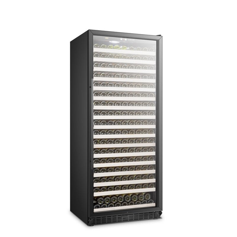 Lanbo 32" Wide, 289 Bottle Single Zone Wine Cooler | Black Exterior Finish