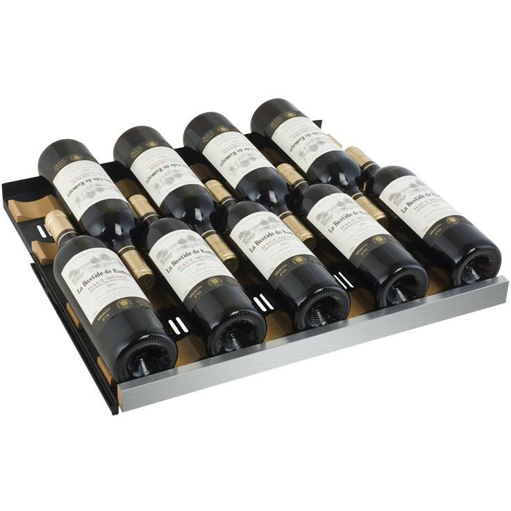 Allavino 47” Wide | 249 Bottle Triple Zone Side-by-Side Wine Cooler | Tru-Vino Technology and FlexCount II Shelving