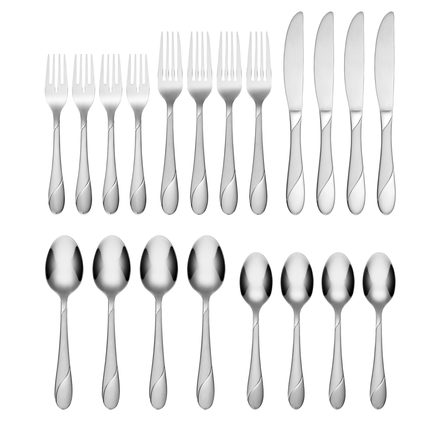 Swirl Sand 20-Piece Flatware Set