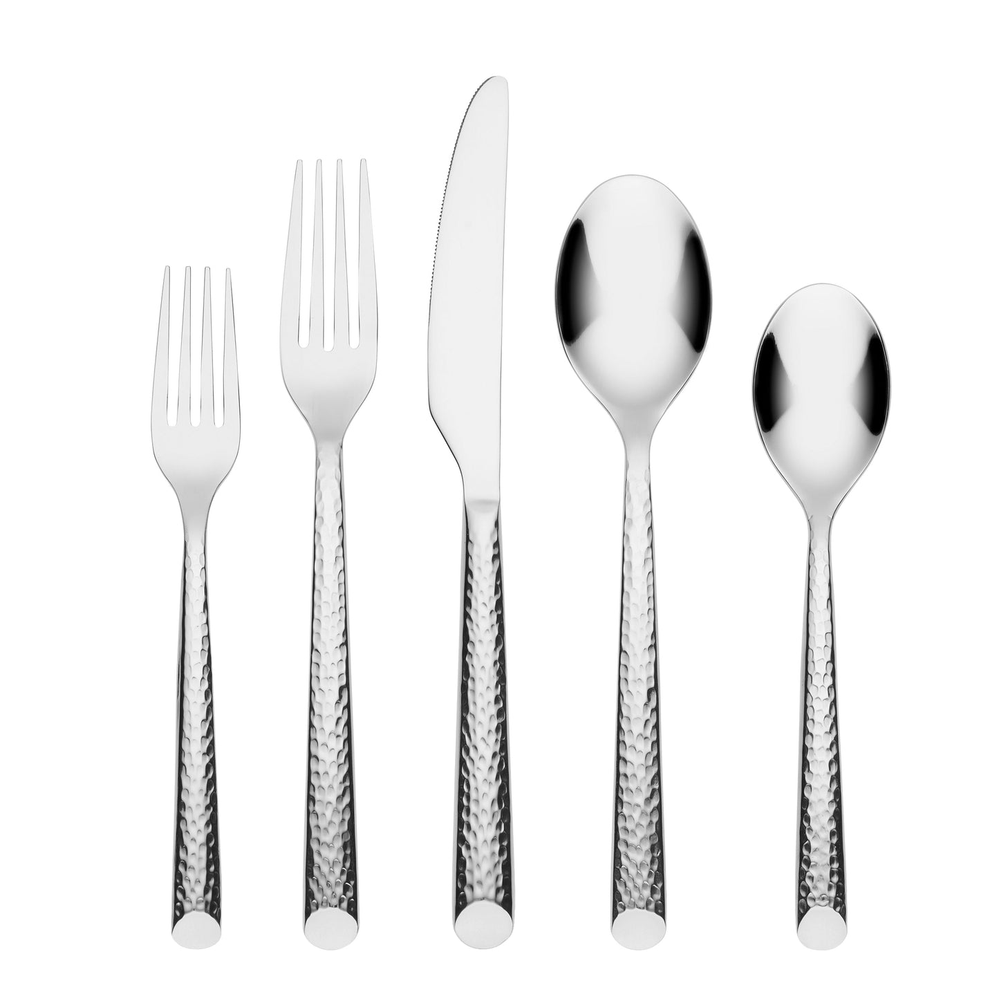 Else Mirror Hammered 20-Piece Flatware Set