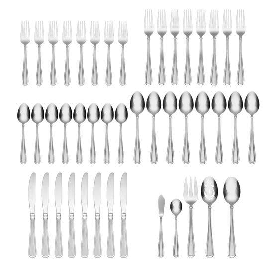 Allure Sand 45pc Set | 18/0 Stainless Steel