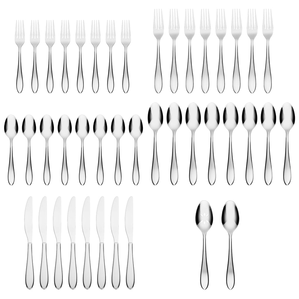 Delia Mirror 42-Piece Flatware Set