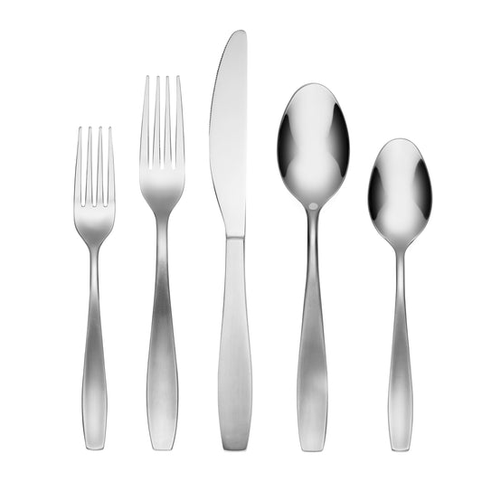 Tyrus Satin Mirror 20-Piece Flatware Set