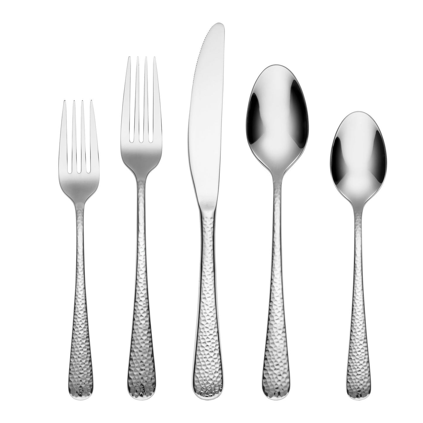 Kenne Hammered Mirror 20-Piece Flatware Set