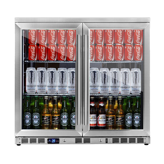 KingsBottle 36” Beverage Center | Holds 169 Cans | Heated Glass | KBU56M