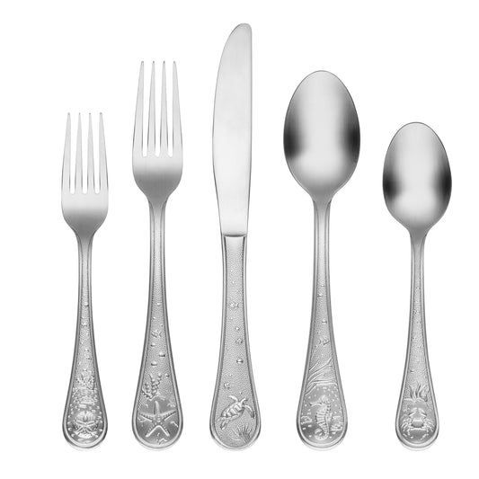 Marine Life Satin 20-Piece Flatware Set