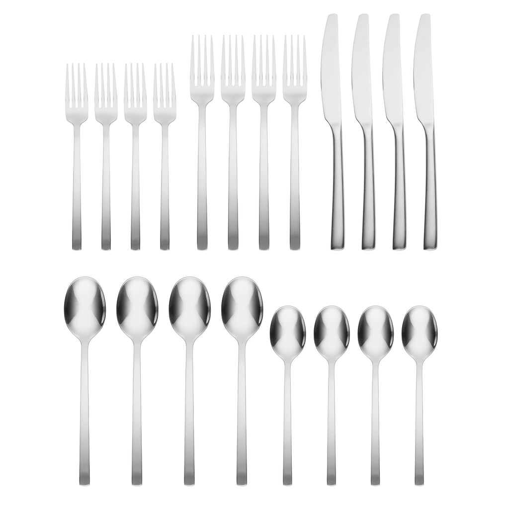 Beacon Satin Mirror 20-Piece Flatware Set