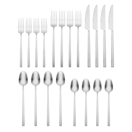 Damaris Satin 20-Piece Flatware Set