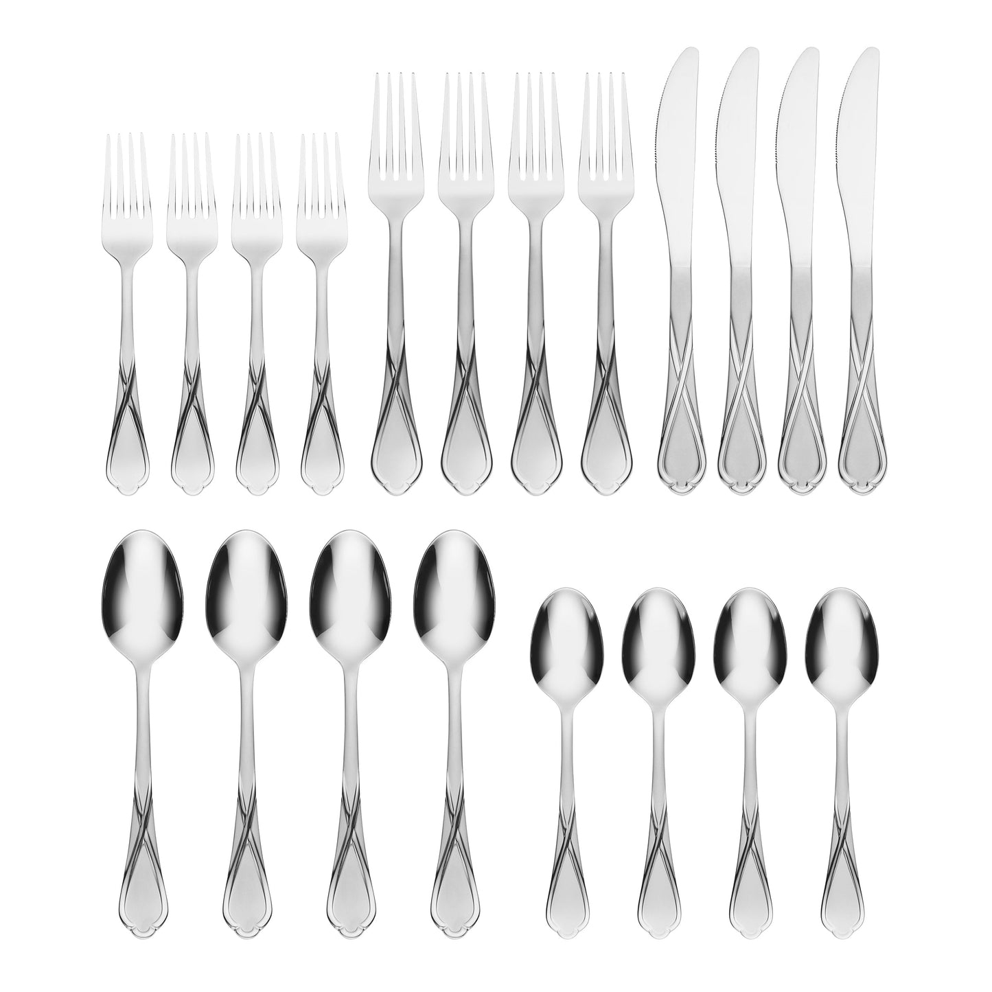 Heather Sand 20-Piece Flatware Set