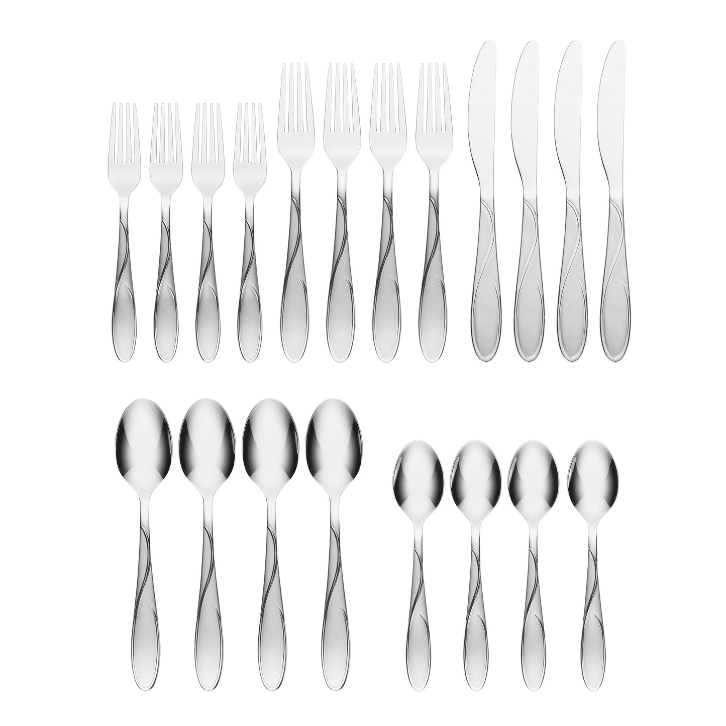 Gabriella Sand 20-Piece Flatware Set